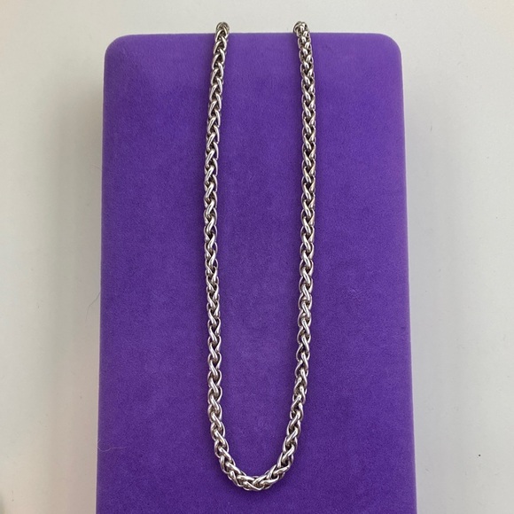 💛 Sterling Silver David Yurman Wheat Chain Necklace - Picture 1 of 8